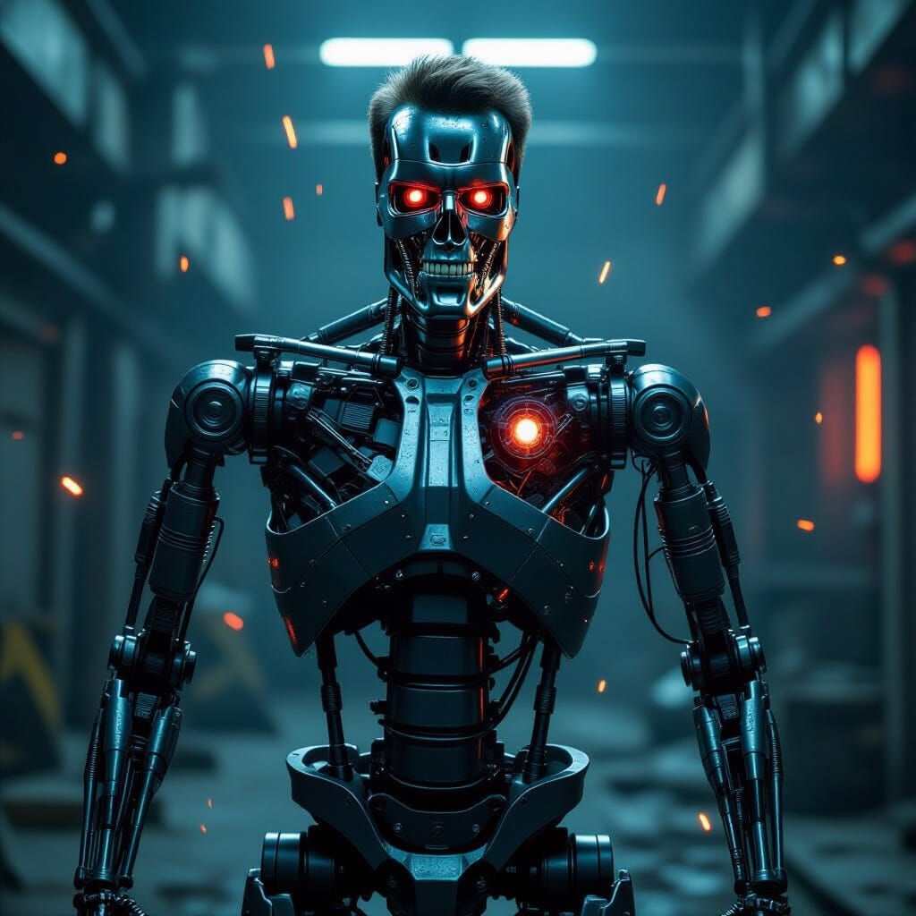 T-800 Terminator Arnold Schwarzenegger Endoskeleton Revealed