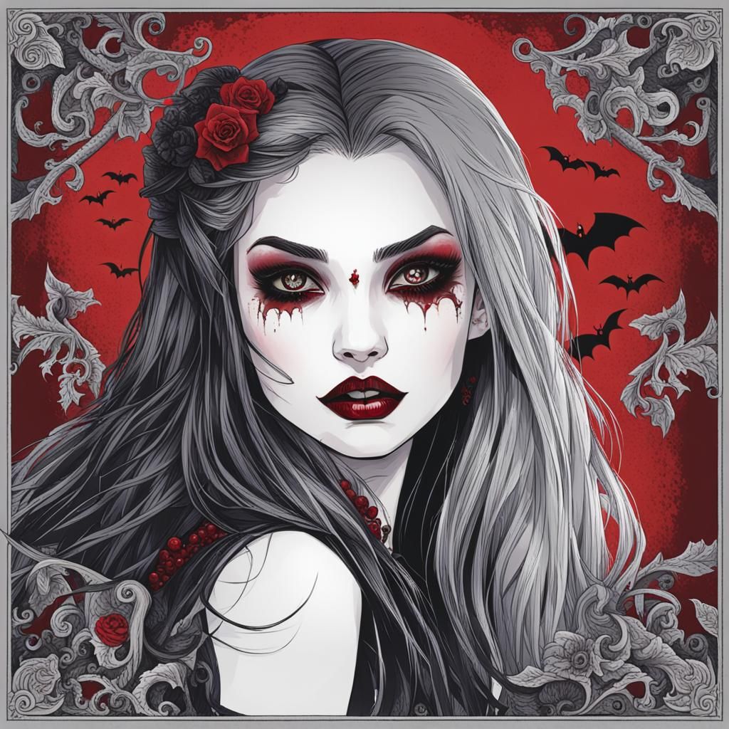 Pretty Vampire Portrait