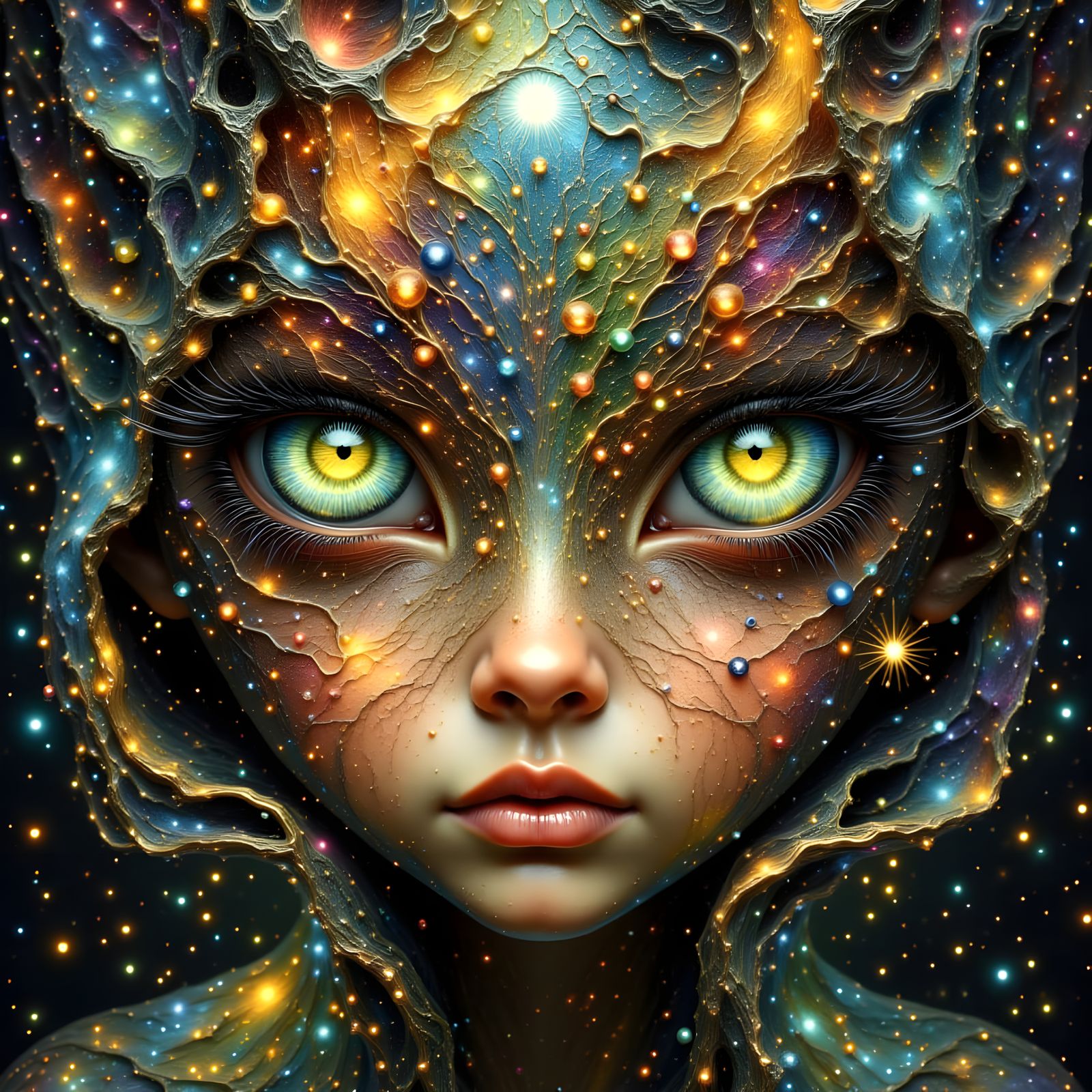 Adorable Baby Comet with Cosmic Radiance