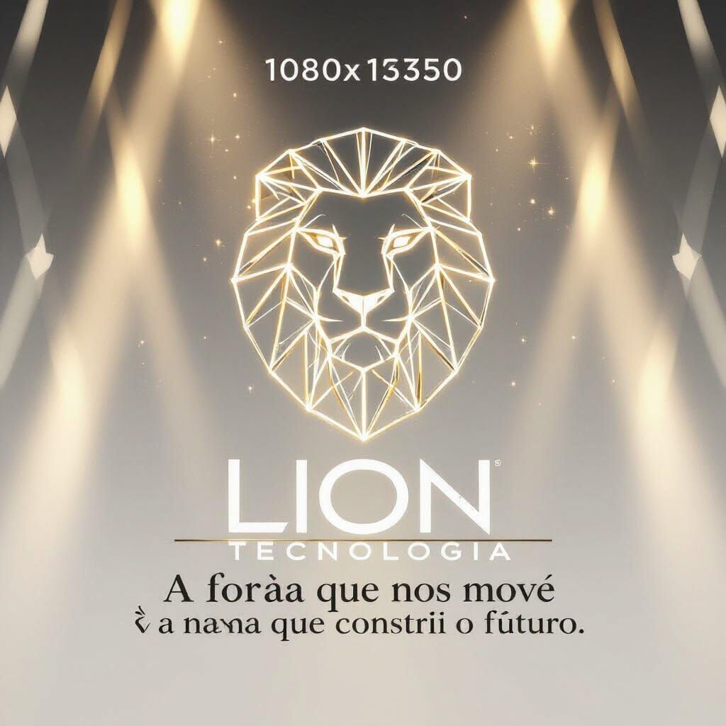 Lion Tecnologia: Futuristic Luxury Tech Logo