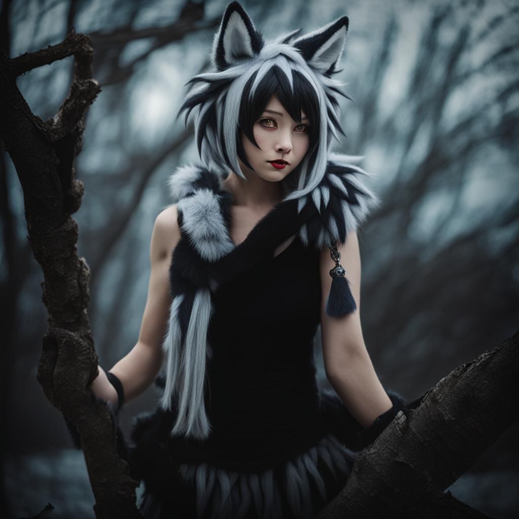 Mightyena Gijinka Cosplay: A Pokémon Transformation
