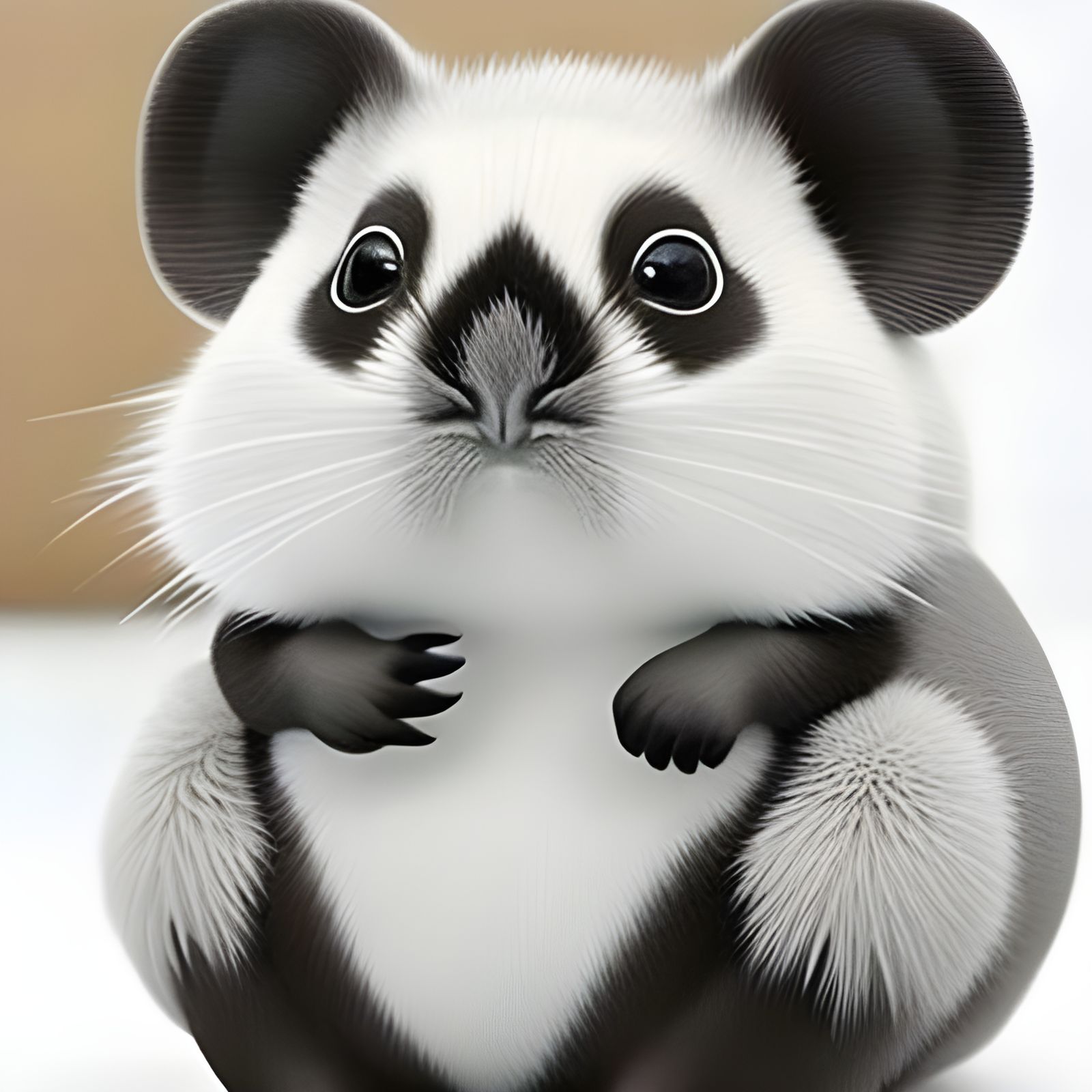 Adorable Alien Creature: Chinchilla-Duck-Panda Masterpiece