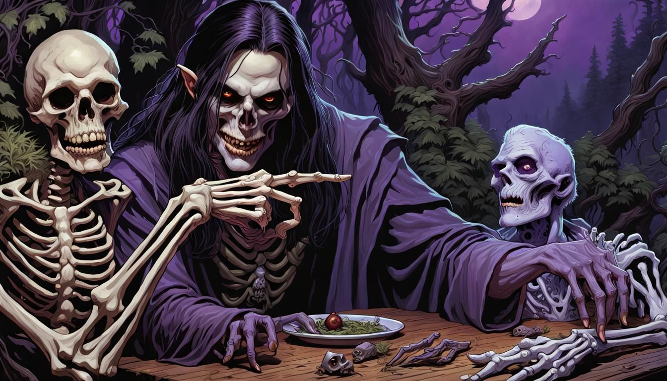 Vampire, Ghoul, and Troll in Twilight Forest