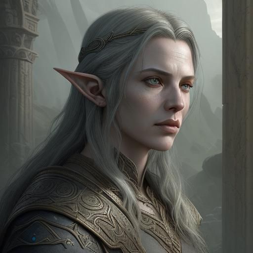 Ayleid Elf Portrait Inspired by Ancient Greece