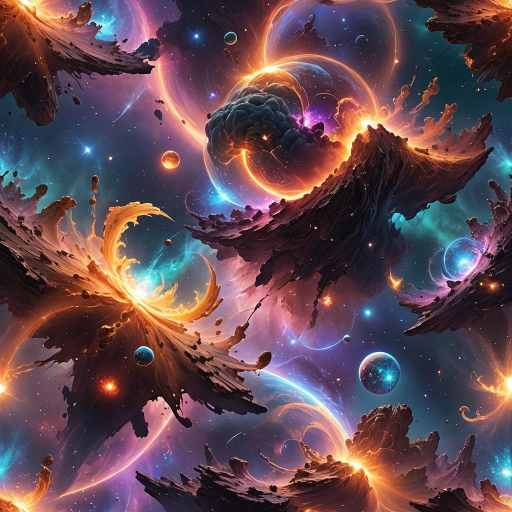 Merging Universes in Ethereal Fantasy Concept Art