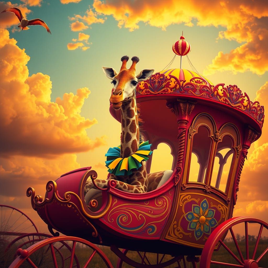 giraffe on wheels