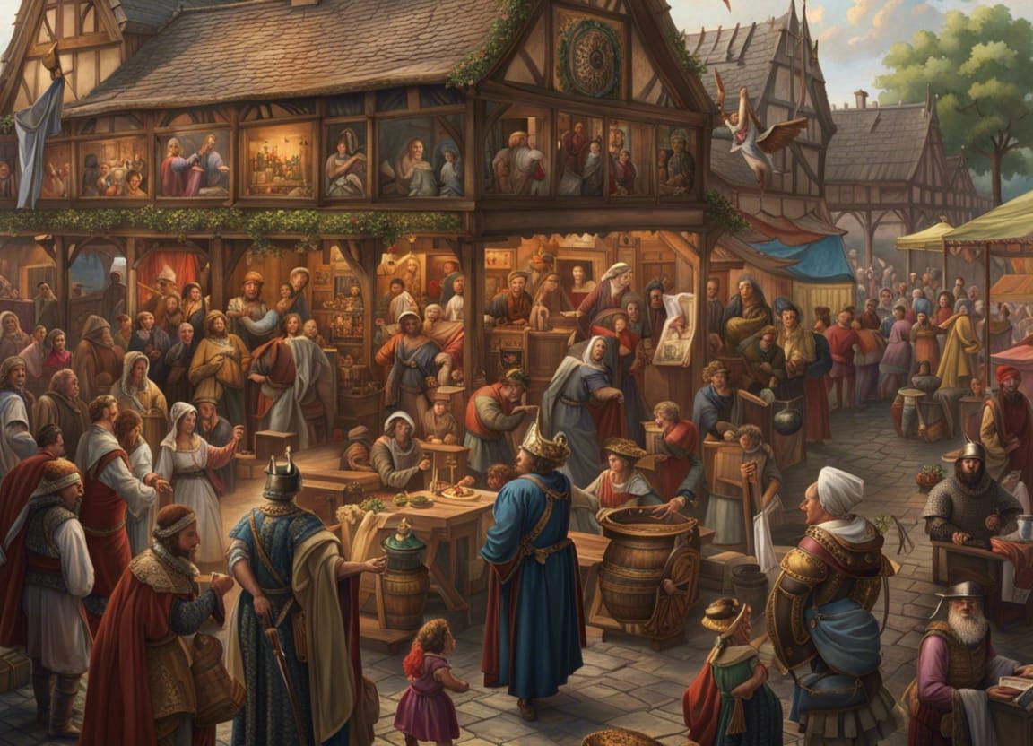 In the middle ages they crammed in every conceivable corner to enjoy the street markets