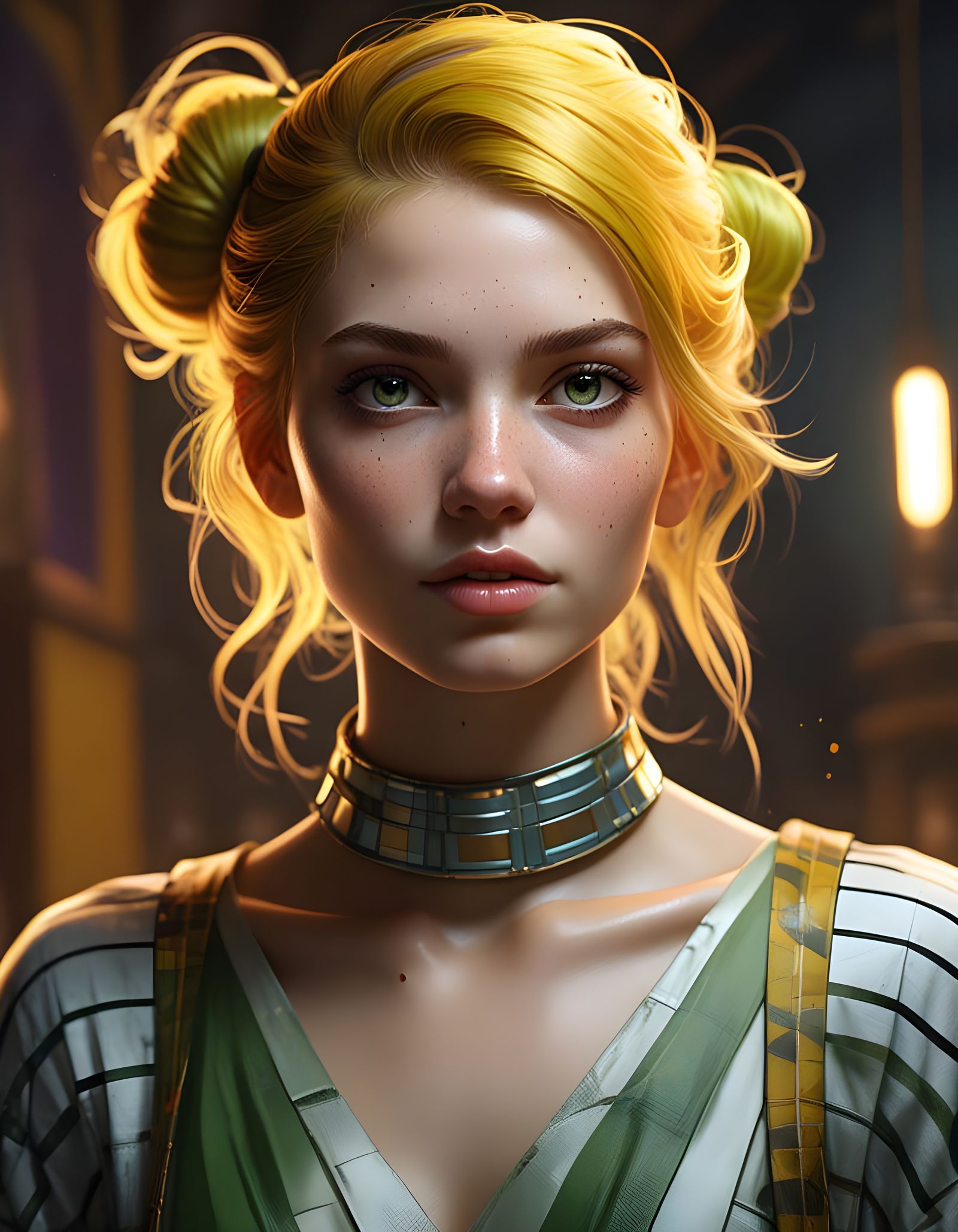 Avant Garde Fashion Editorial in 3D Rendered Style