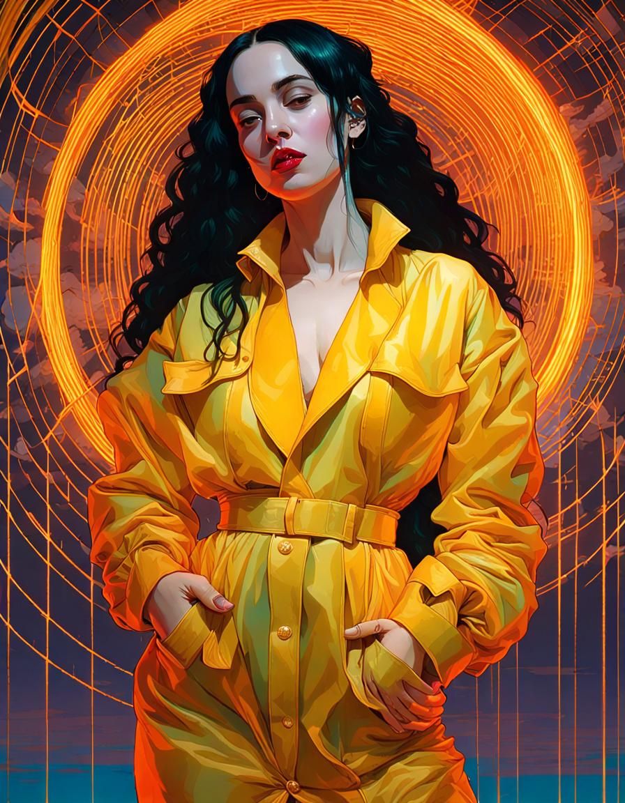 Time Traveling Supervillain in Comic Book Style