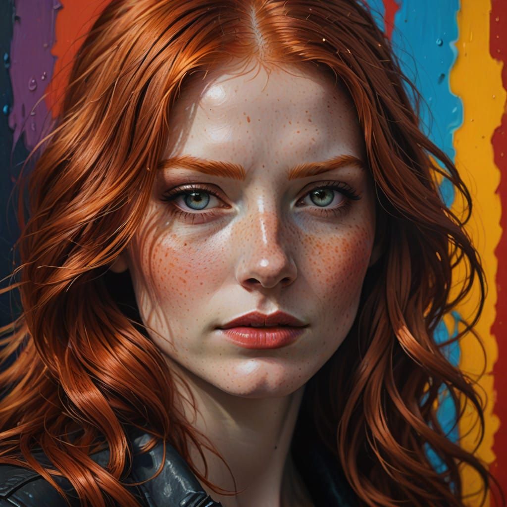Radiant Redheads in Vibrant Hyperrealism