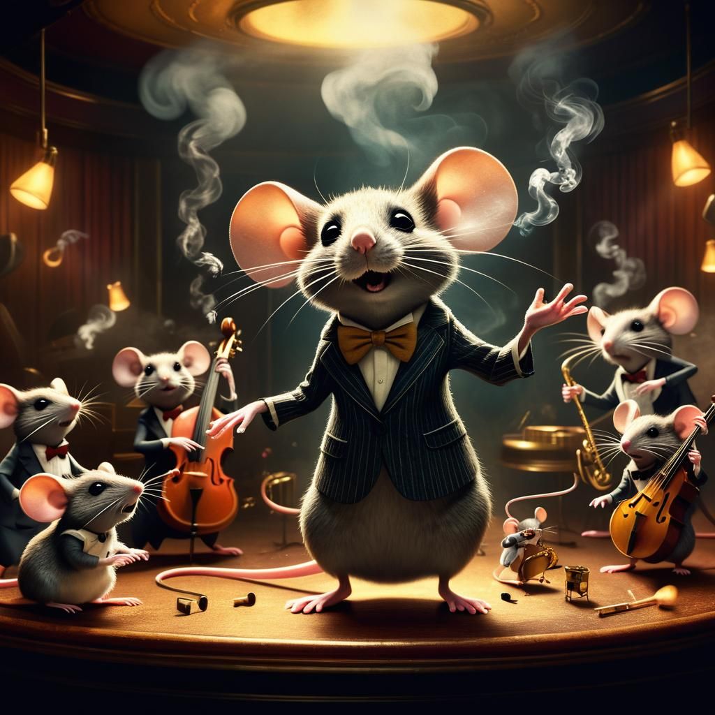 Noir Mice Jazz Club in Atmospheric Haze