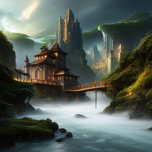 Lush Amazon River Concept Art in 8K