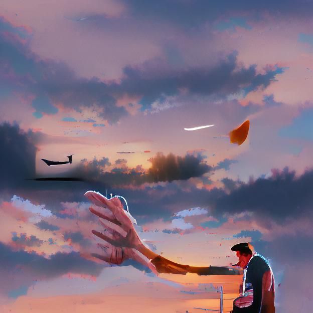 Abstract Goodbye Concept Art