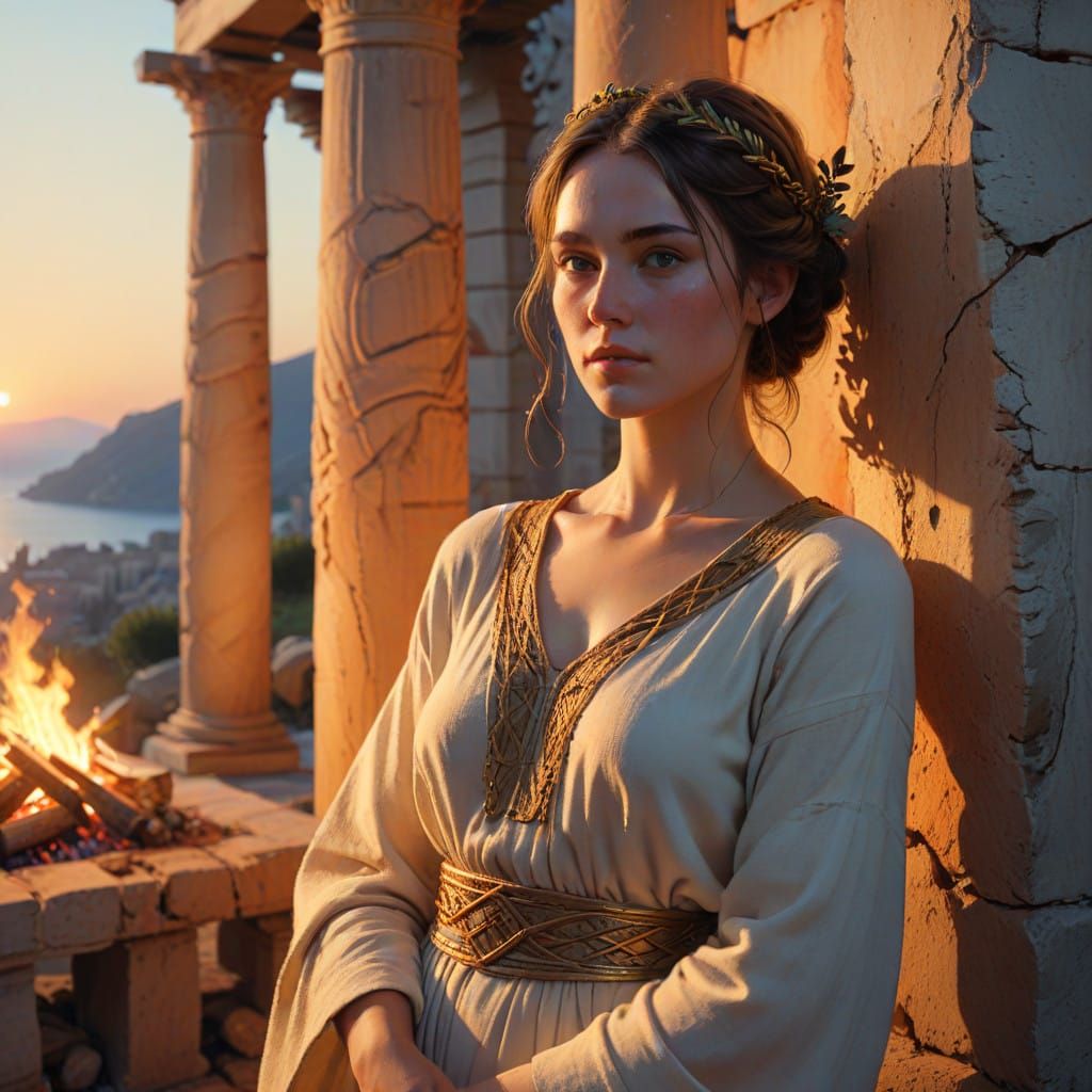 Serene Goddess of Hearth and Home