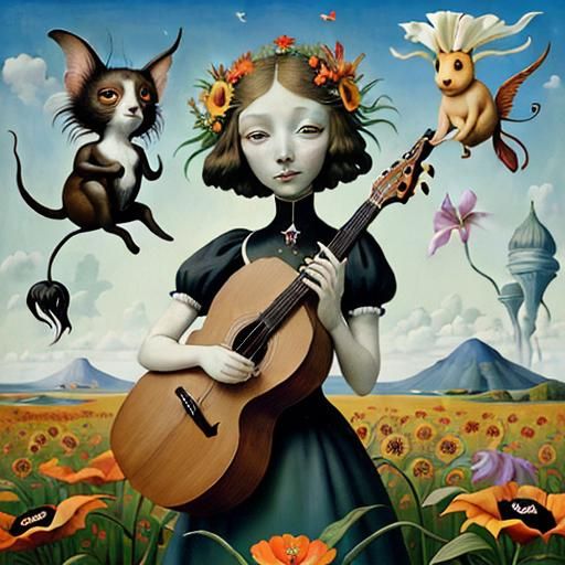 Dreamlike Utopia: Anthropomorphic Flowers in a Surrealist Oi...