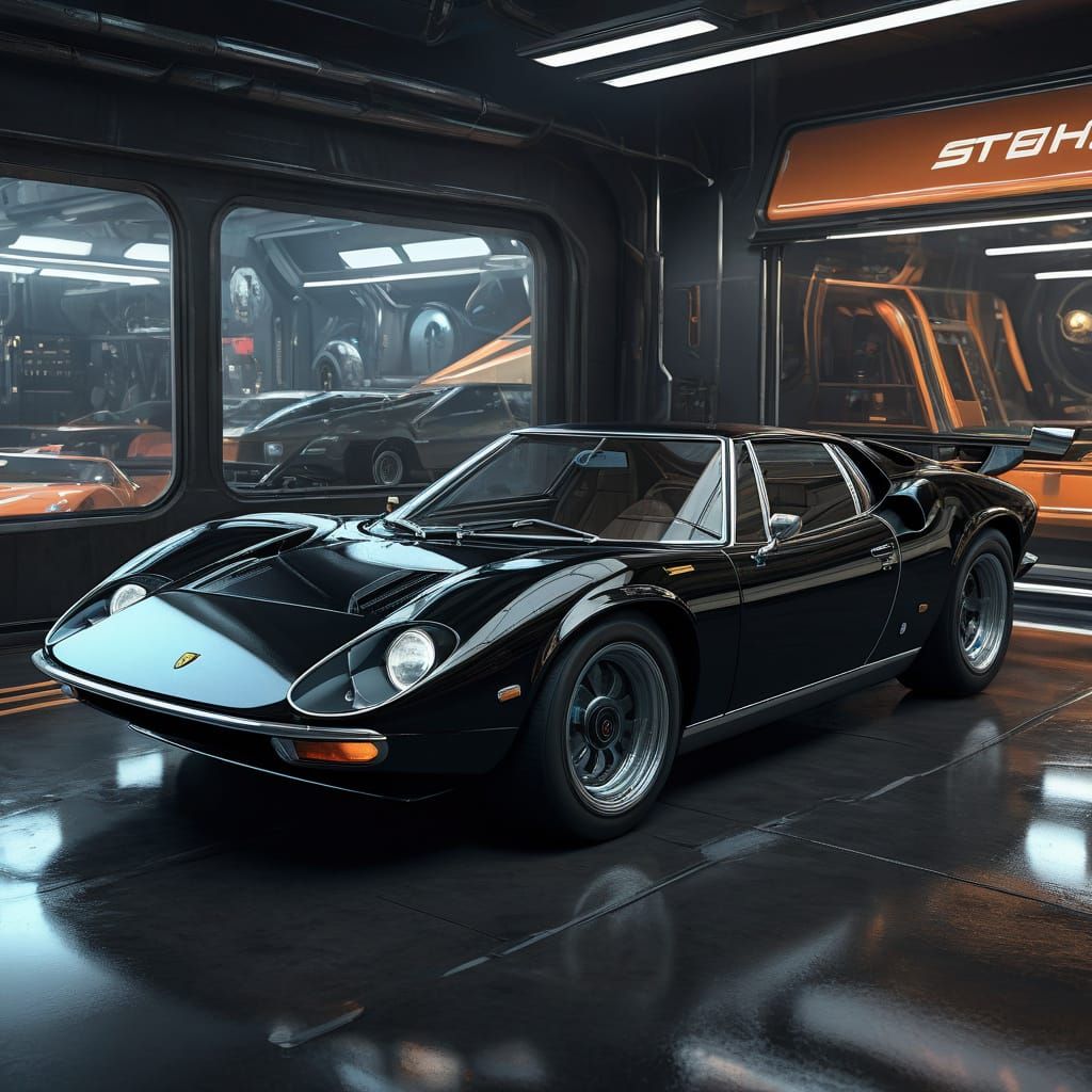 Sleek Anime-Inspired Lamborghini Miura SV