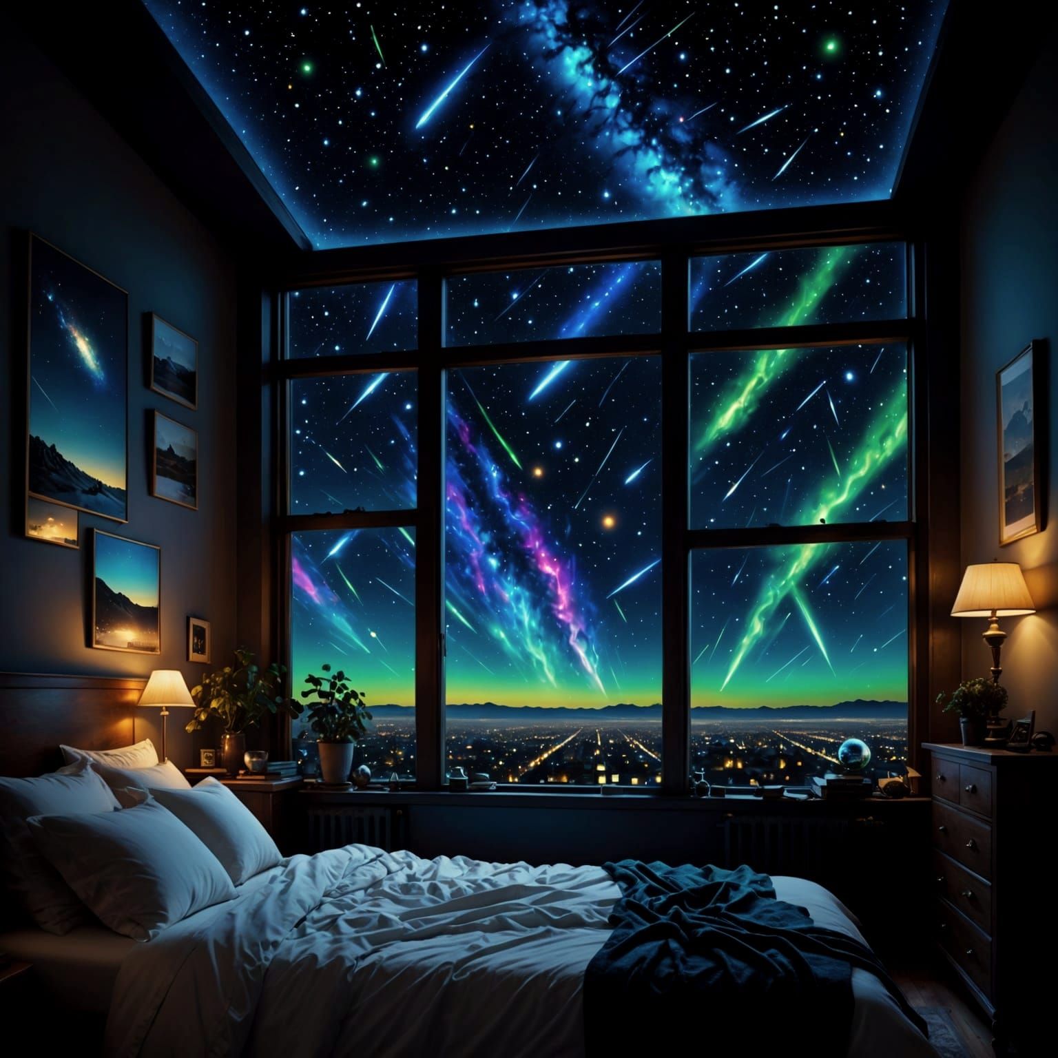 Cosmic Dreamscape at Night