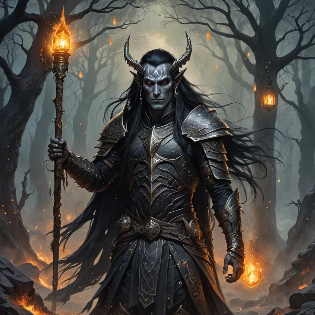 Dark Elf General in Ethereal Realm