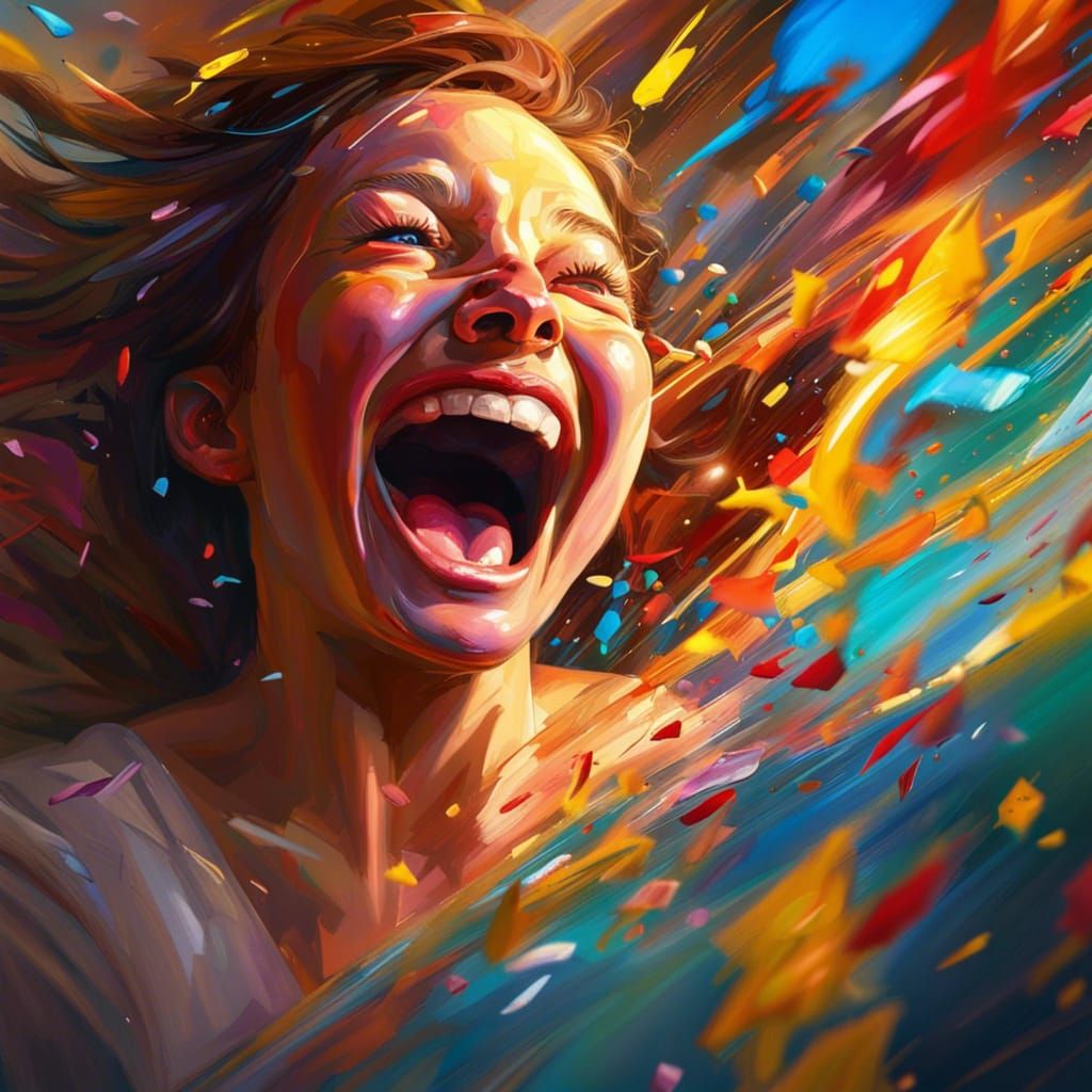 Hyperrealistic Image of Indescribable Joy