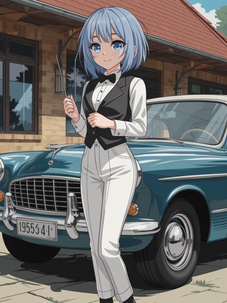 Emo Girl in Checkered Tuxedo by Bel Air