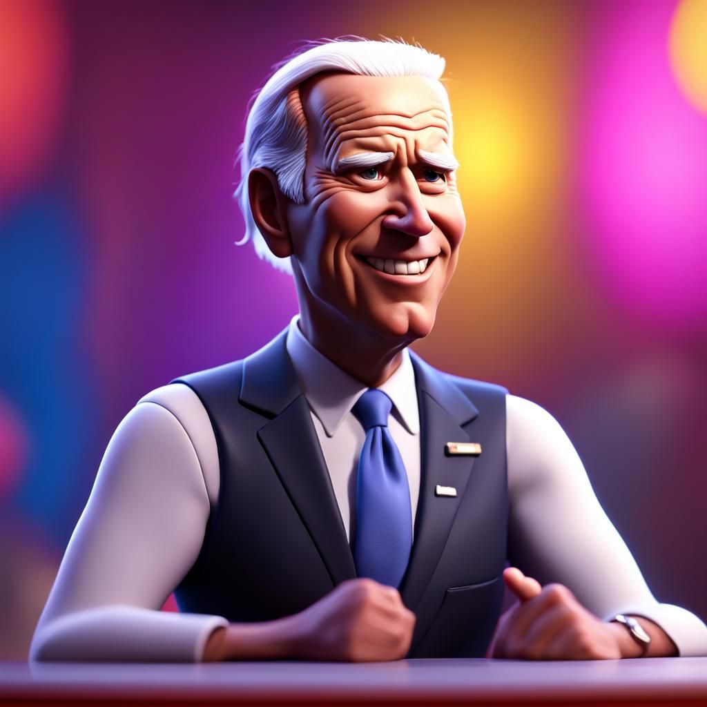 Biden as Pixar-Style 3D Digital Art