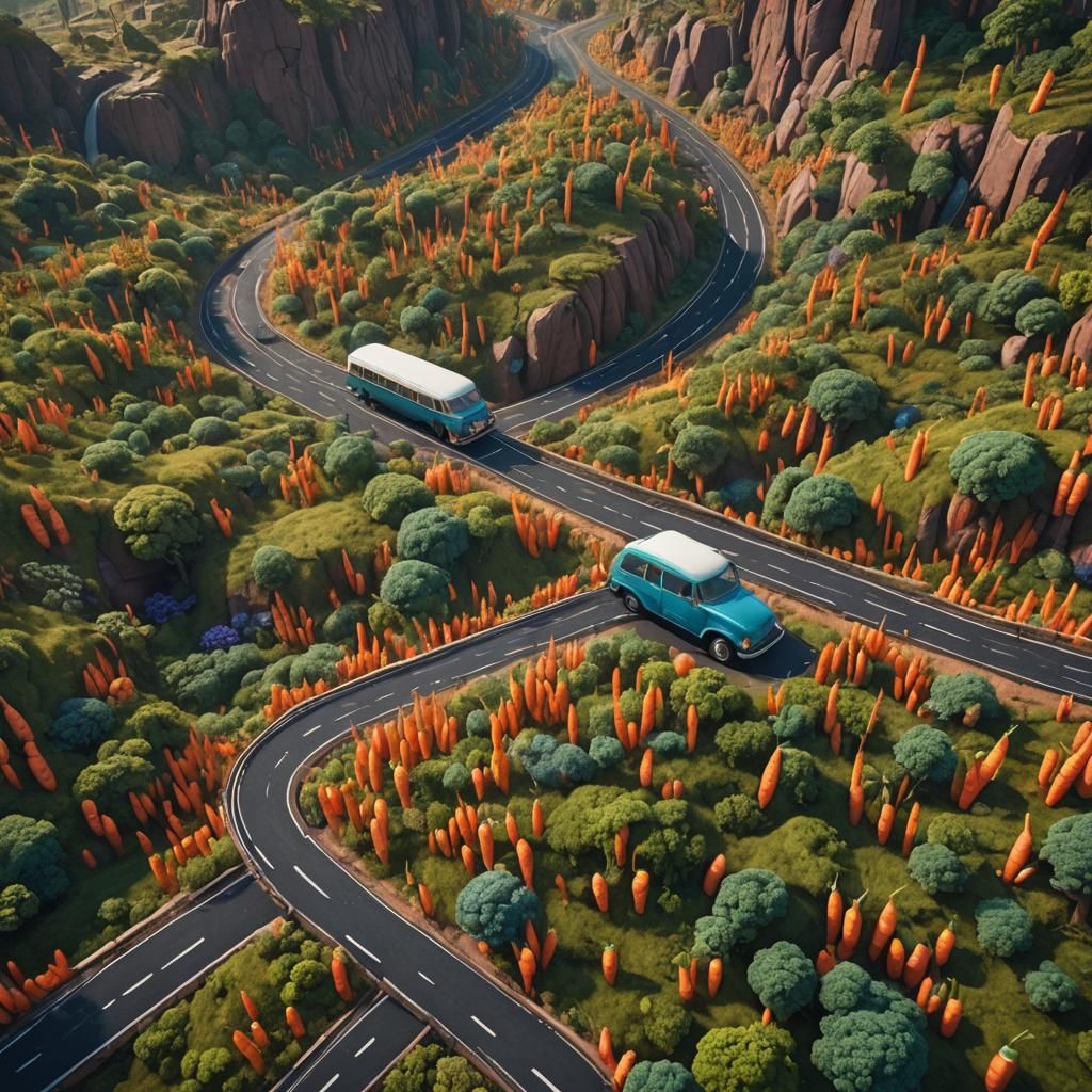 Living Carrots on a Road Trip