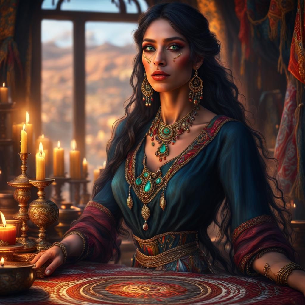 Romany Gypsy Woman: A Hyperdetailed Masterpiece