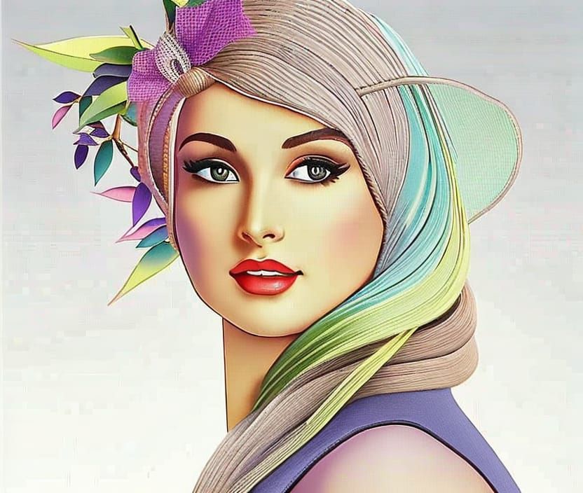 Analogous Color Painting in 8k Resolution