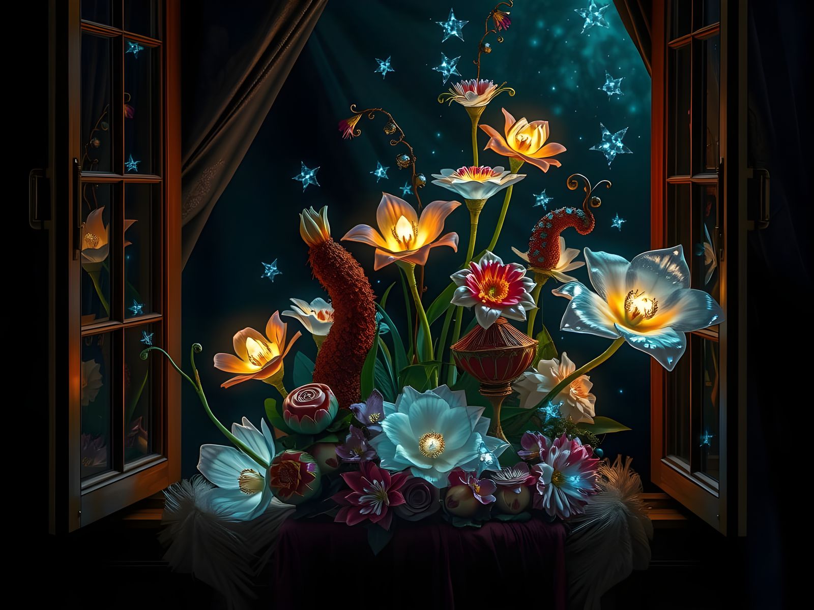 Surreal Blooms in Ethereal Light