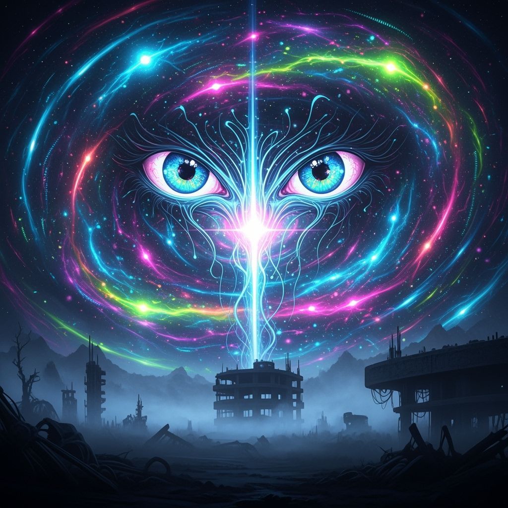 Eldritch Eyes in Psychedelic Sky