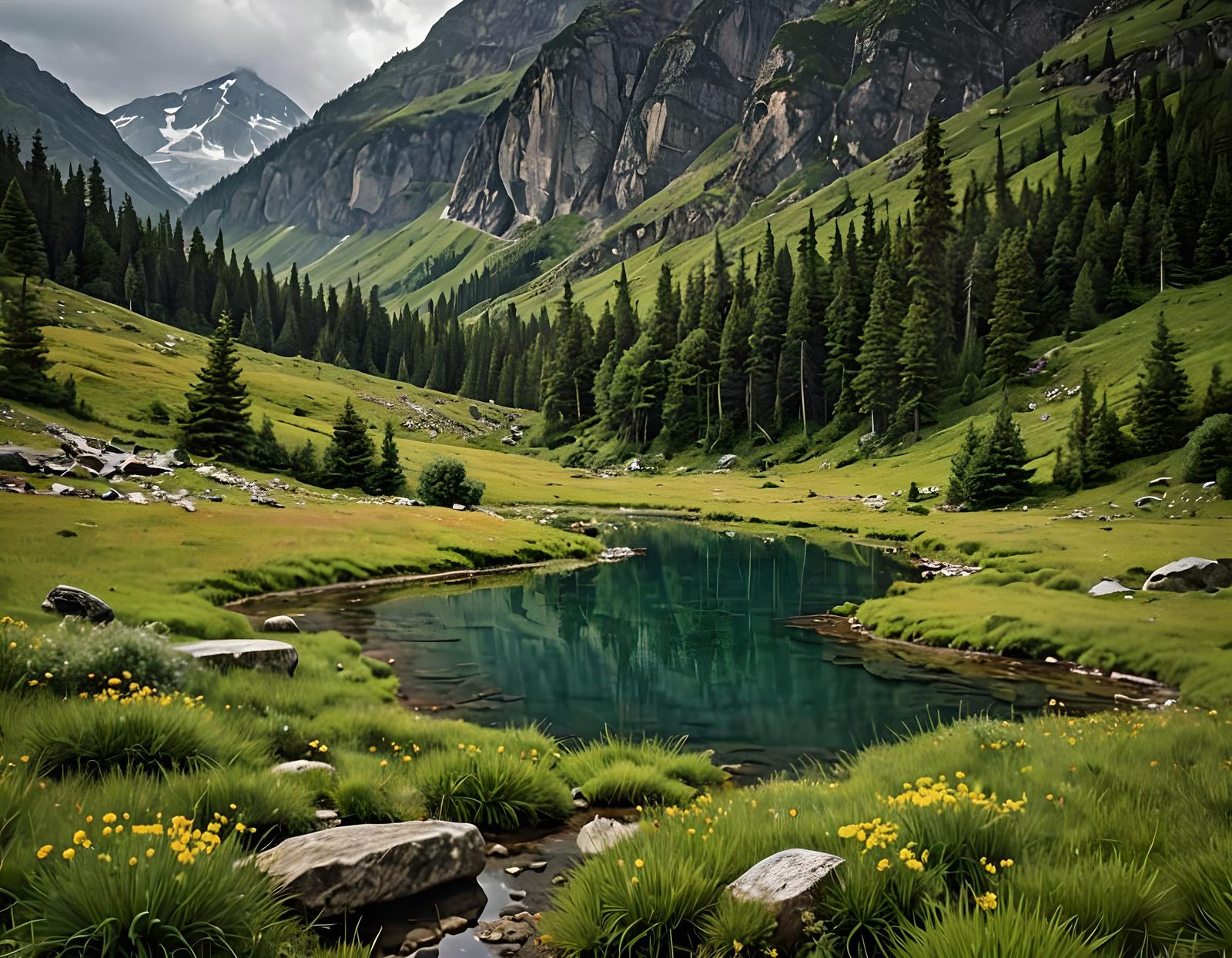 Isolated Peaceful Natural Landscape