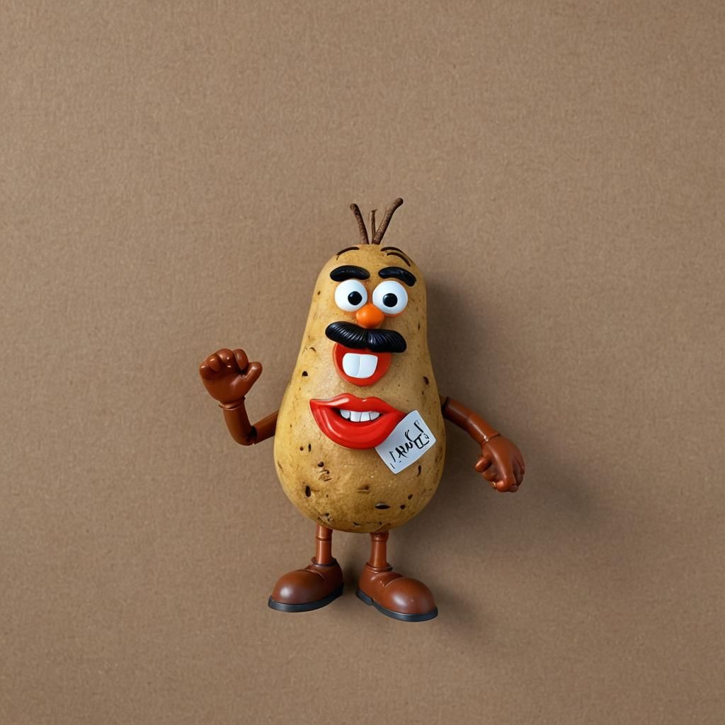 Mr. Potato Head with Plastic Features