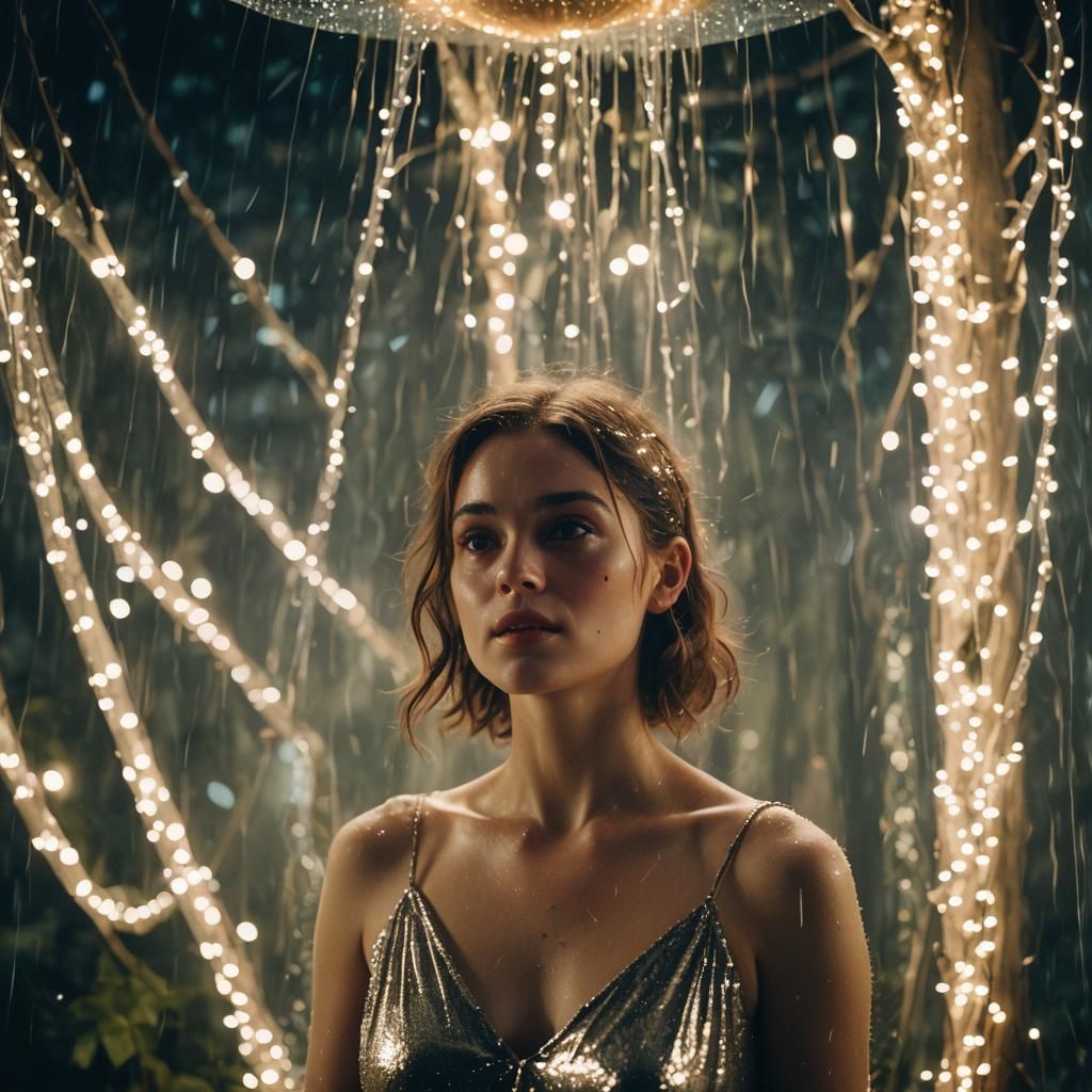 Ethereal Fairy Woman in a Luminous Dreamscape