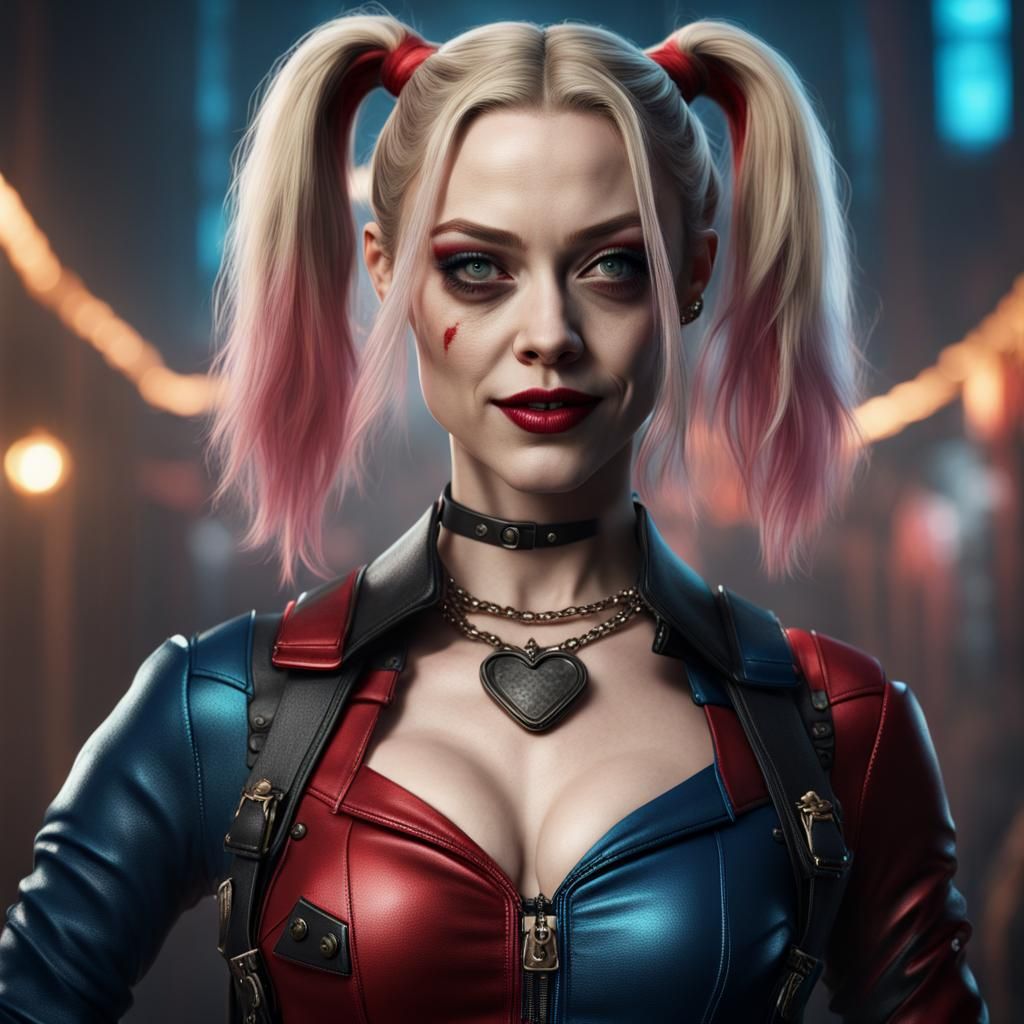 Amanda Seyfried as Harley Quinn: Detailed Matte Painting