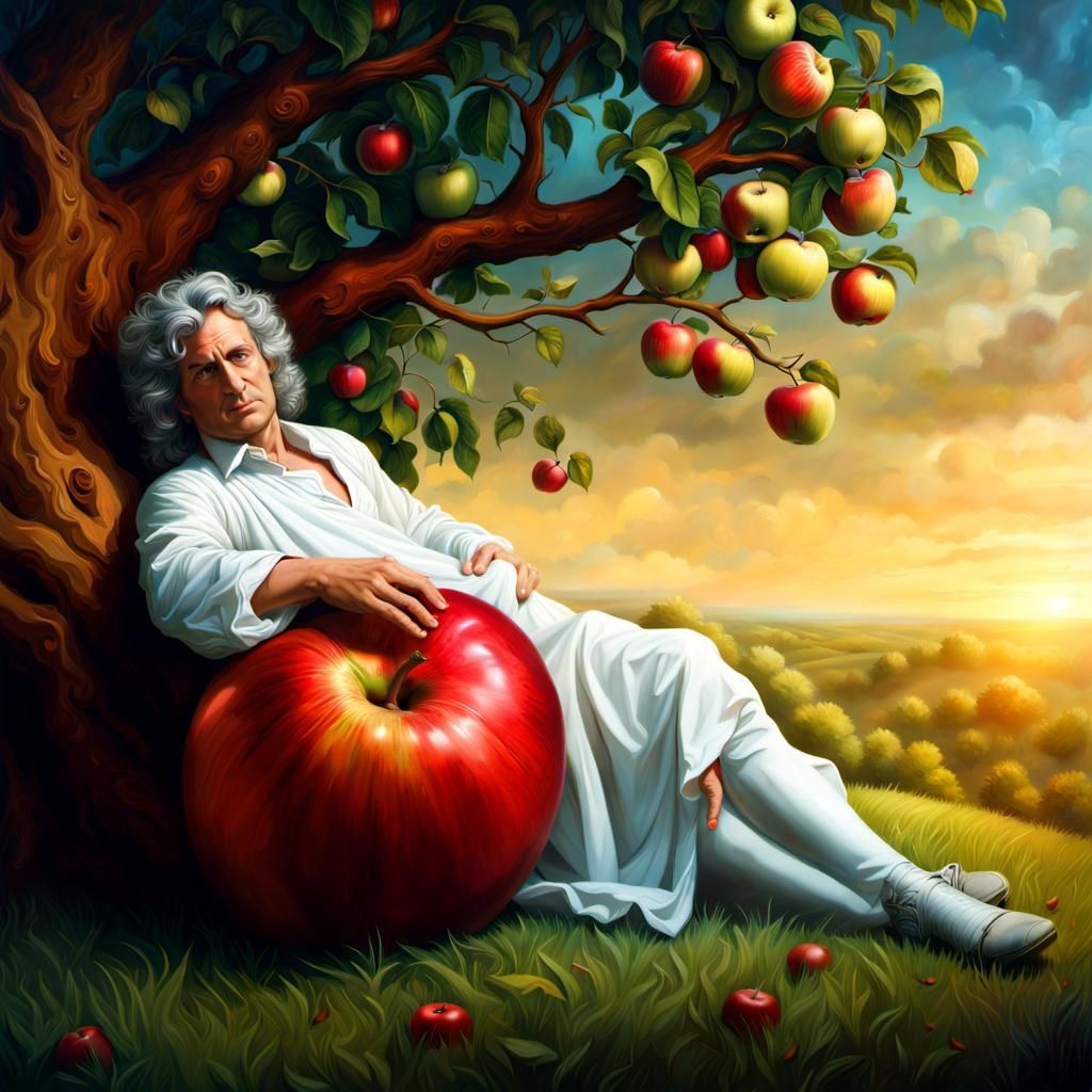 Recovering from the concussion from the apple Isaac Newton r...