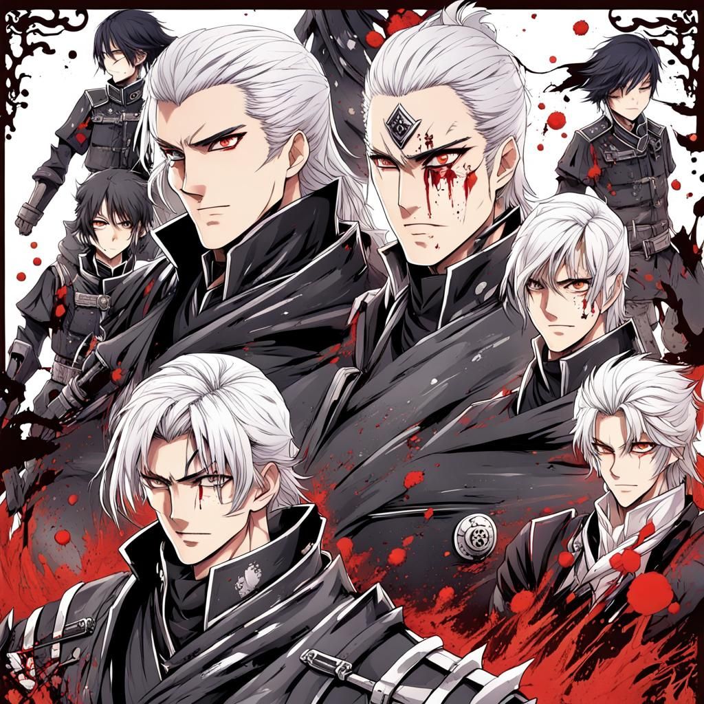 Blood Prince Commands Crimson Soldiers: Anime Style