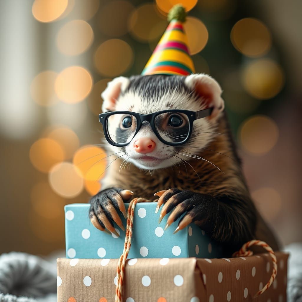 Garrett The Ferret Celebrates His Birthday!