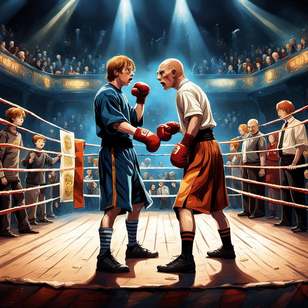 Ron Weasley Takes on Voldemort in Epic Boxing Match