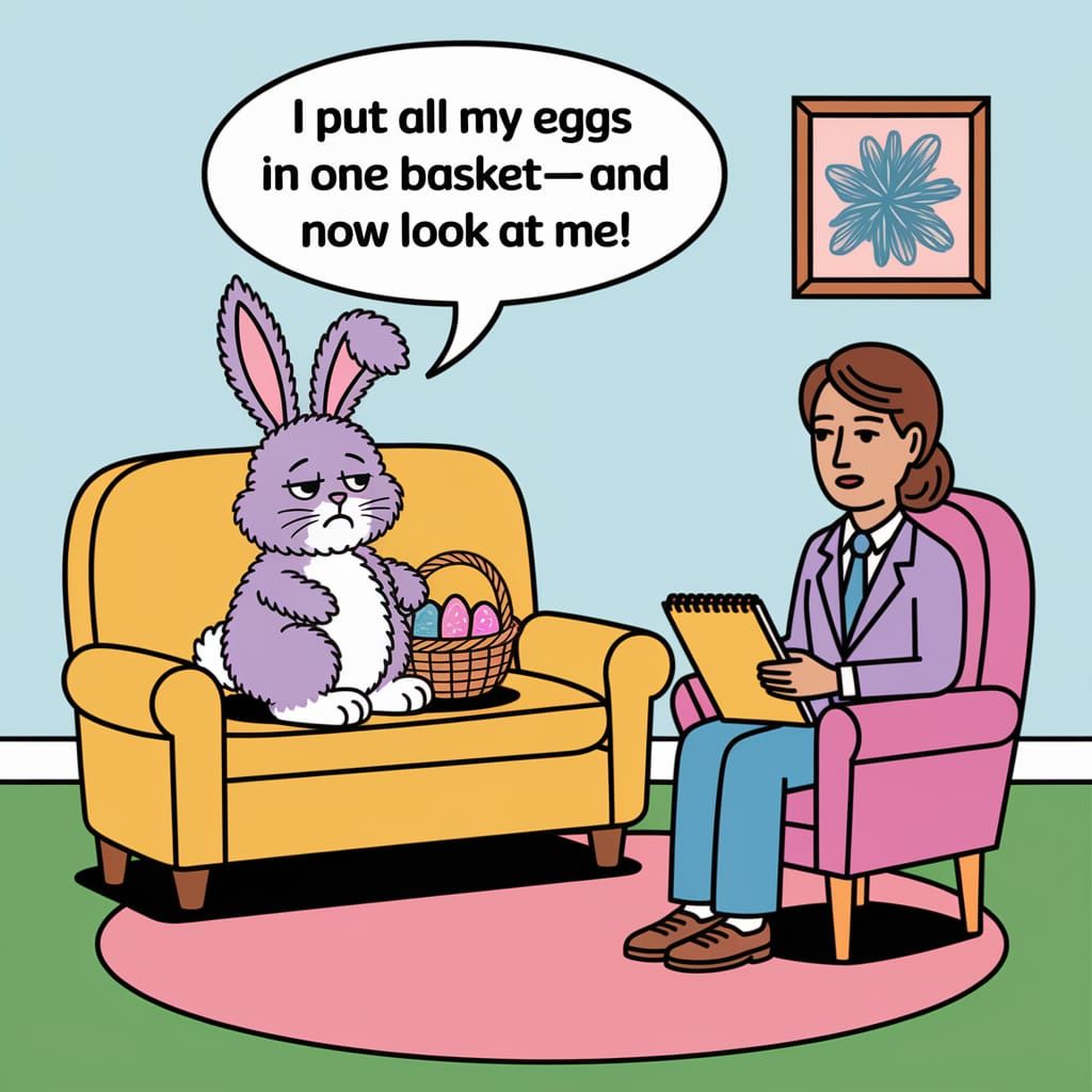 Easter Bunny Opens Up in Therapy Session