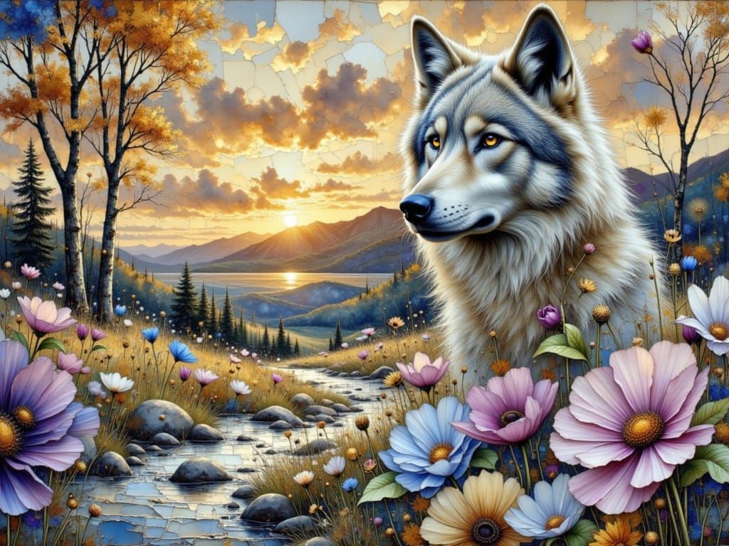 White wolf Portrait!