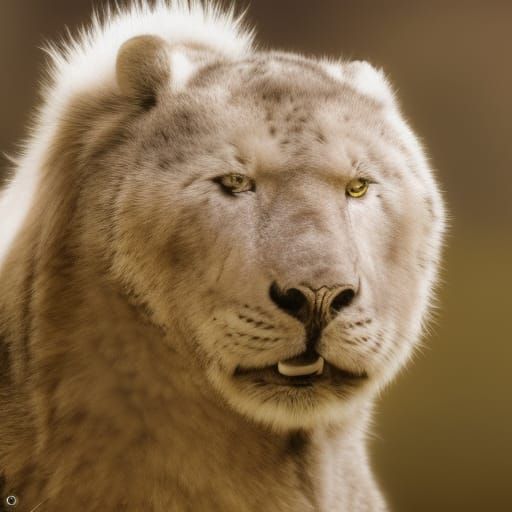 Hyperdetailed Animal Portrait in Art Nouveau Style