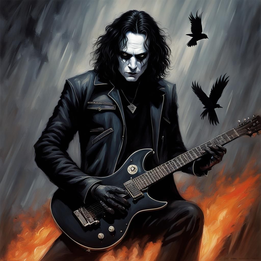 The Crow: Eric Draven with Electric Guitar