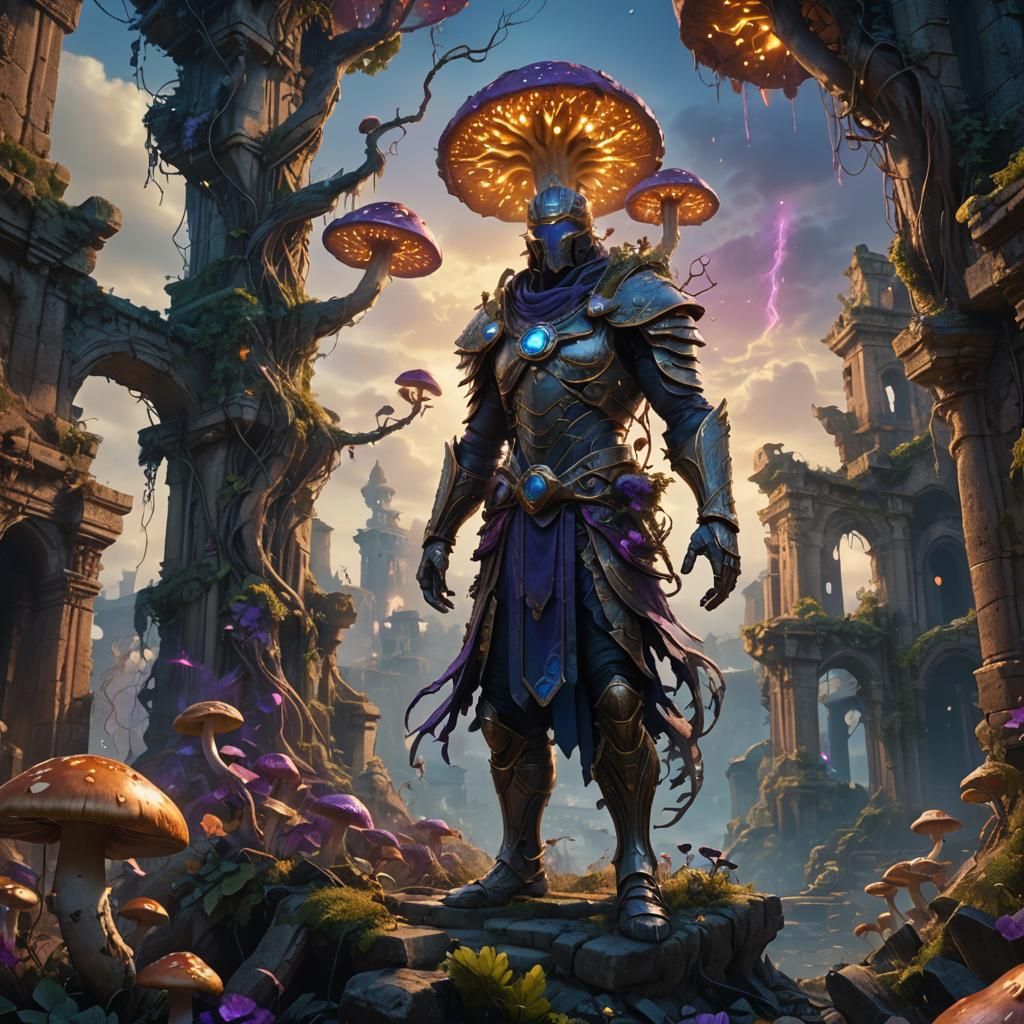 Mystical Being Koromy in Ancient Ruined City