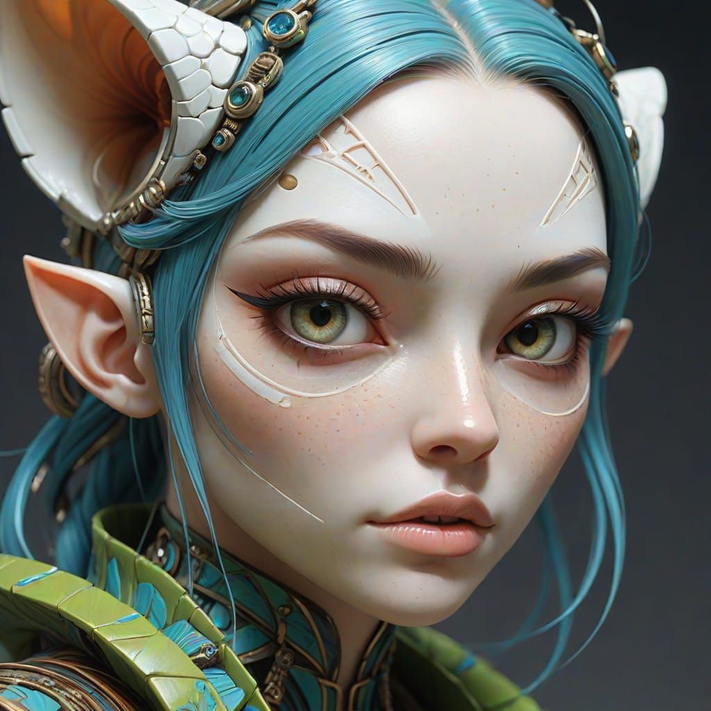 Hyperdetailed Portrait of a Pretty Young Woman