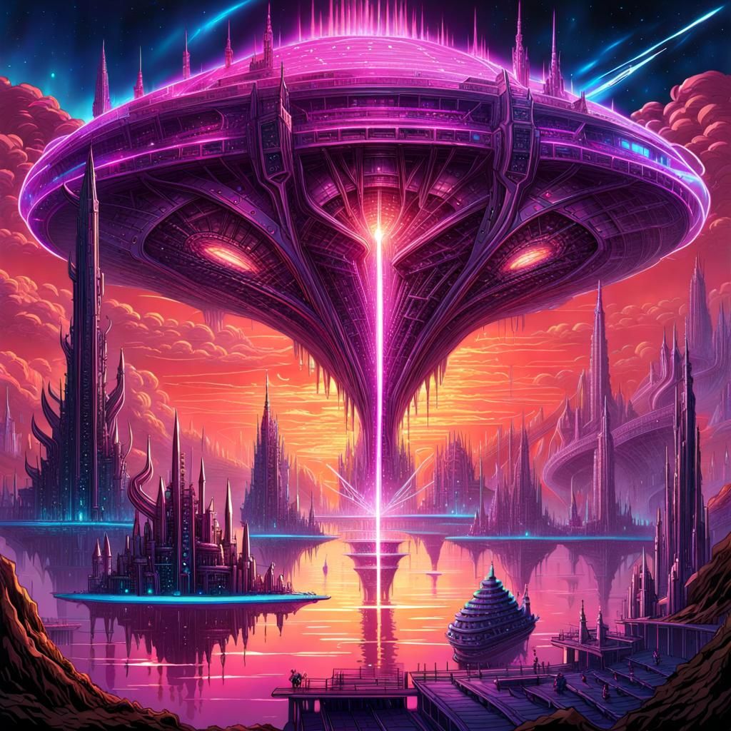 Maximalist Alien Landscape