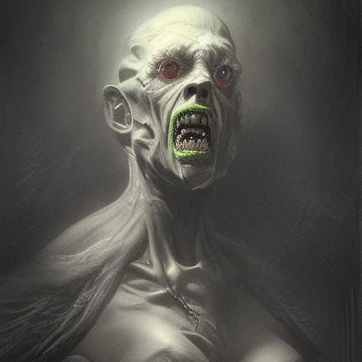 Sinister Teletubby in Horror Style