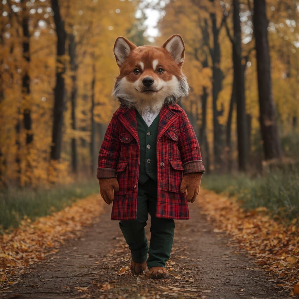 Brave Mouse Knight in Embroidered Armor Holding a Sewing Nee...