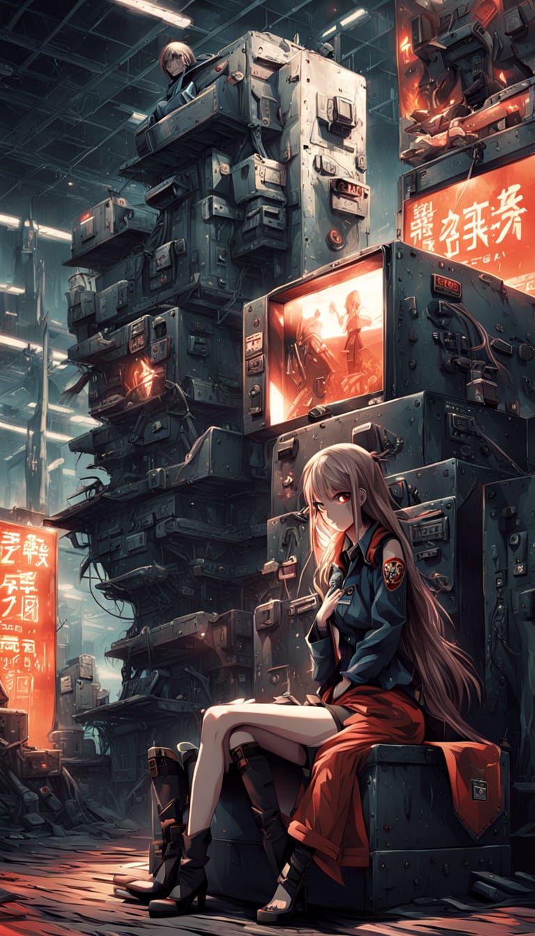 Temptation's Edge: Anime-Inspired Key Visual