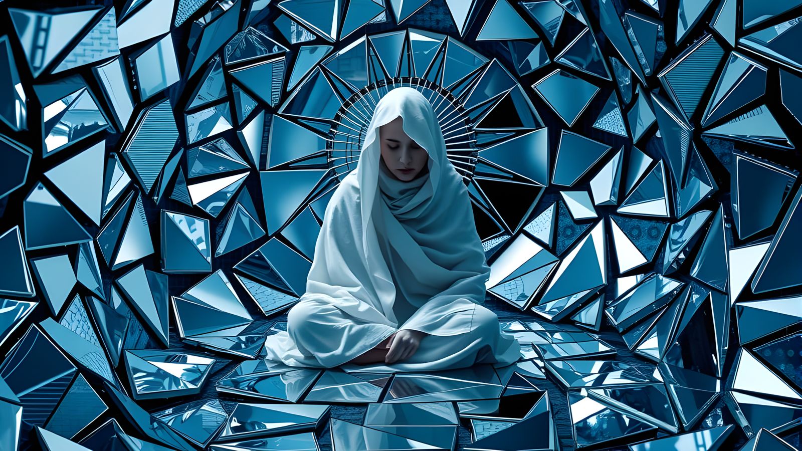 Surreal Oracle in Mirrored Cocoon
