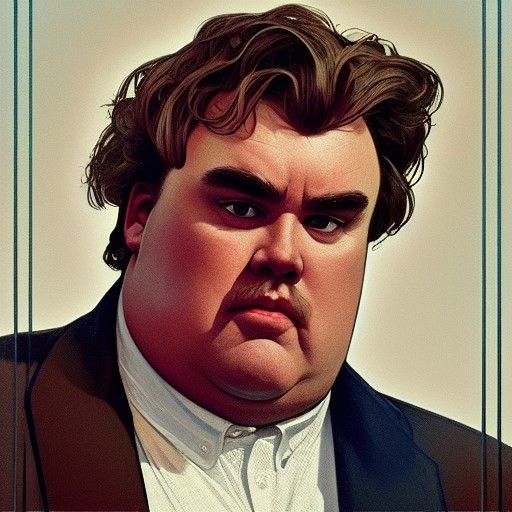 John Candy Portrait in Artstation Style